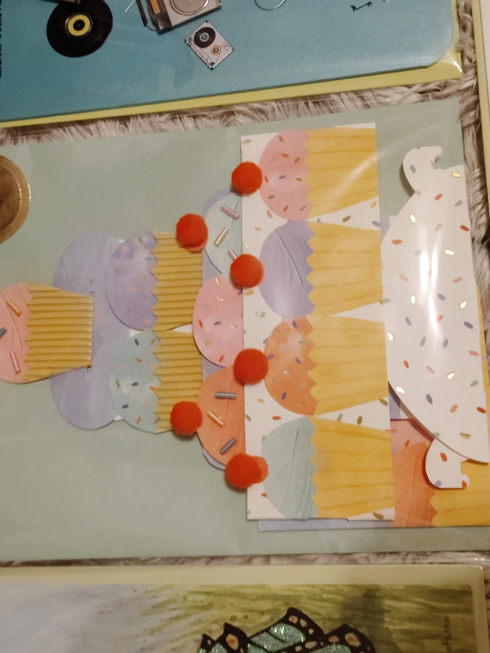 Papyrus Greeting Card  Premium Lot Of 5 New 3D Jewel Embellished (83)